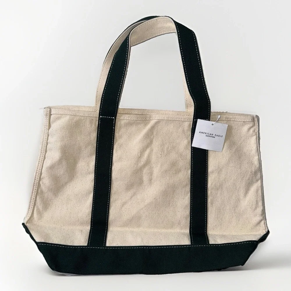 NWT American Eagle Peanuts Snoopy Apres Ski Club Canvas Tote Bag Colorado